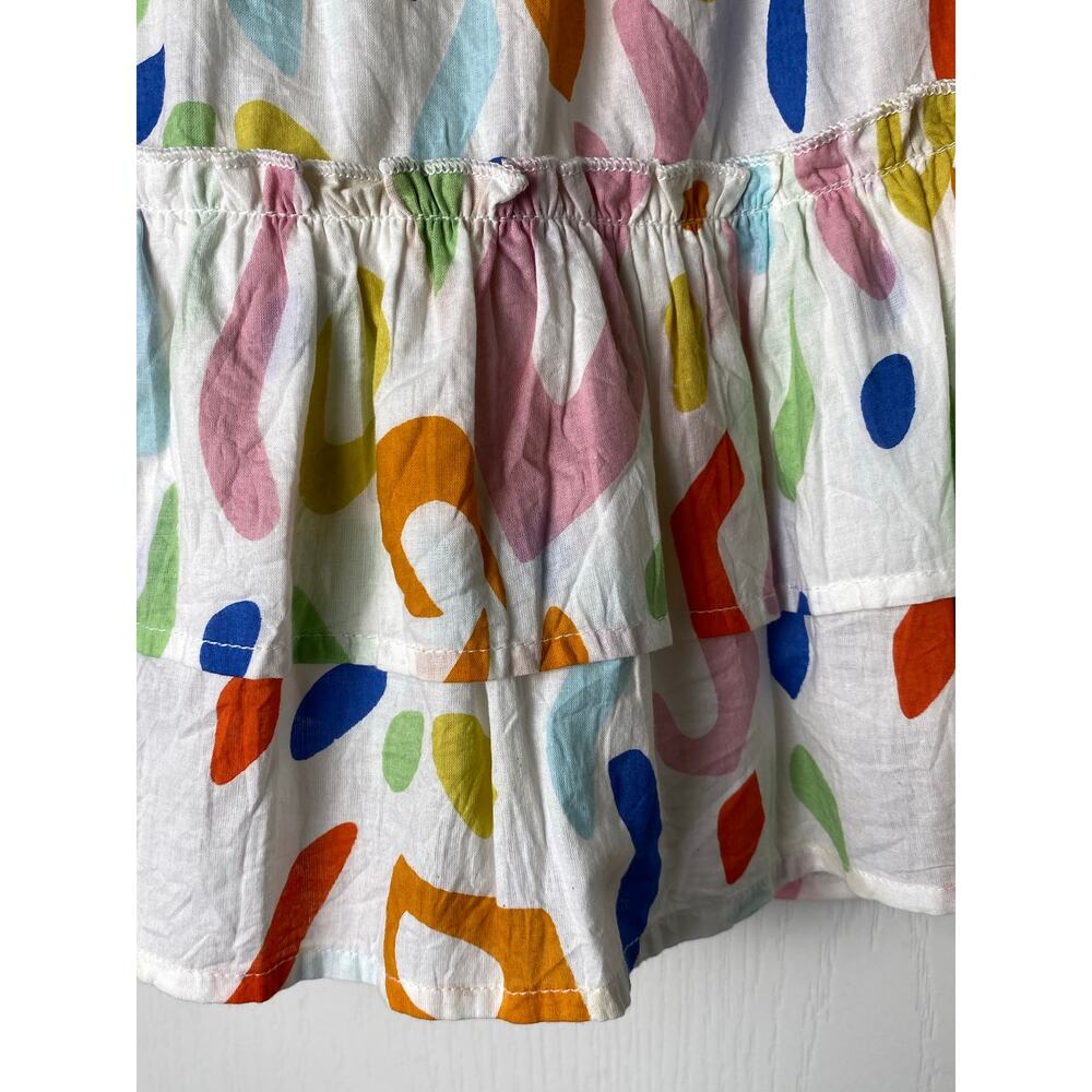 THML White Multi-Color Abstract Print Mini Skirt - Picture 5 of 10